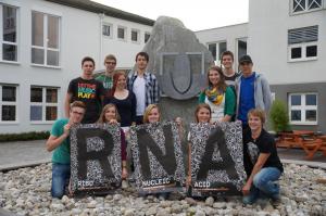 RNA-Poster in school yard HLFS Ursprung, Salzburg, Sept2012